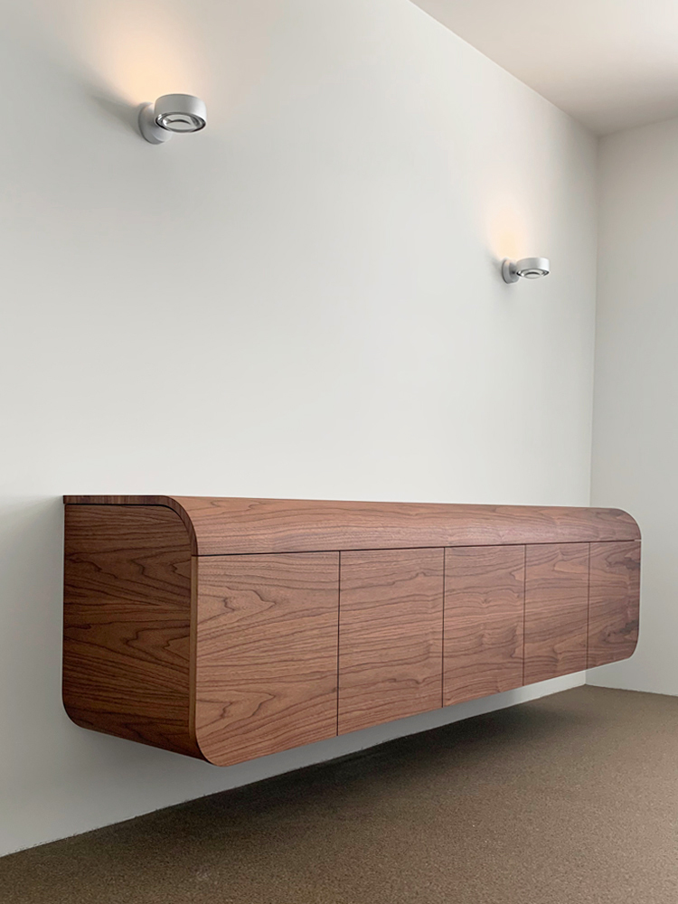 Sideboard walnut 5 doors