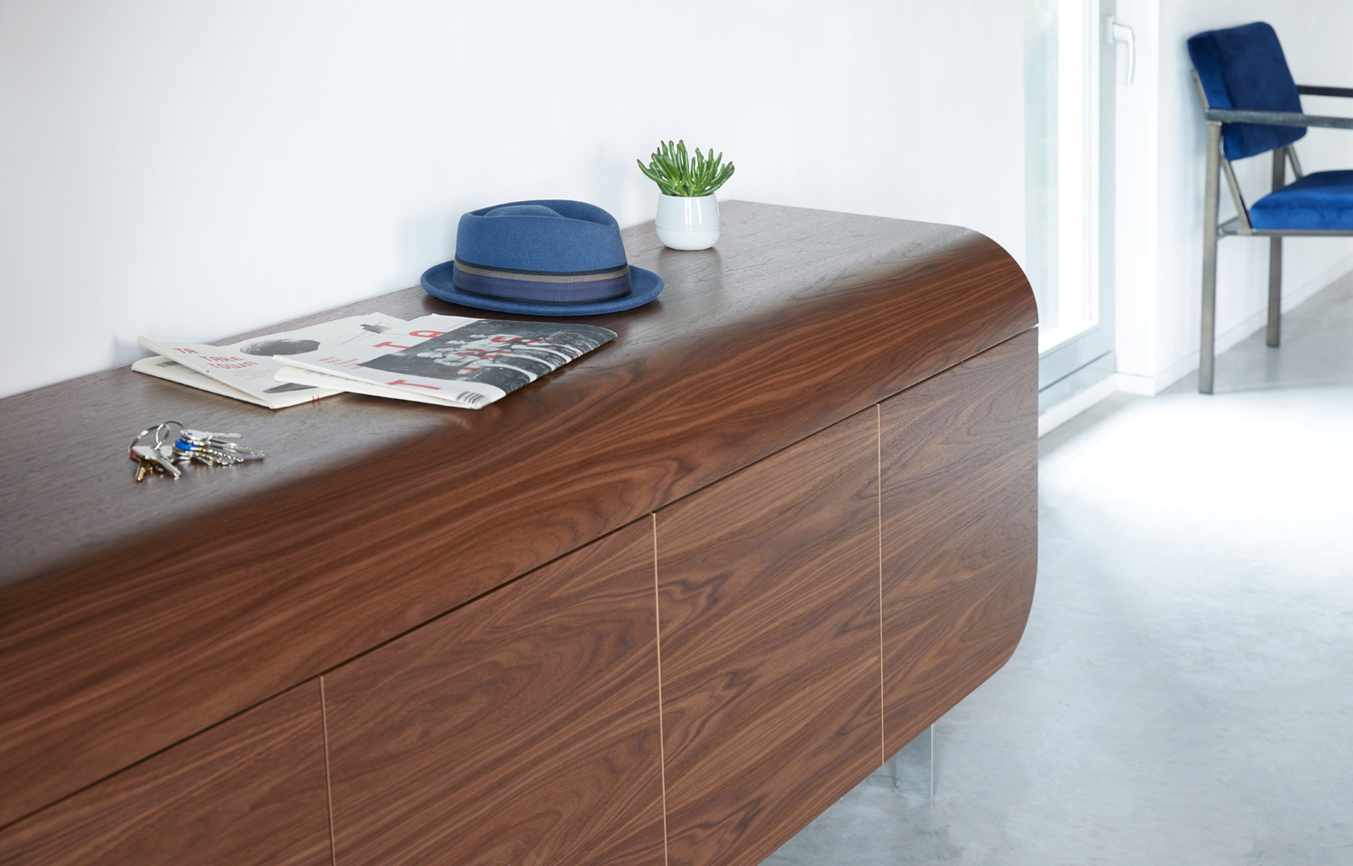 modern sideboard walnut