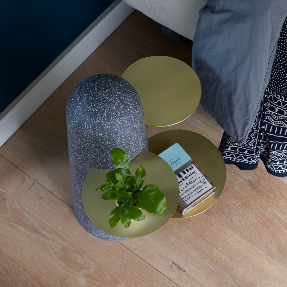 occasional table terrazzo grey