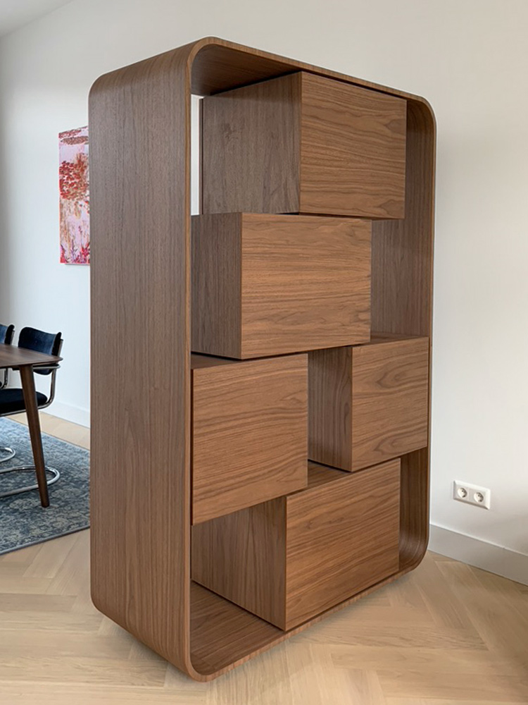 room divider walnut