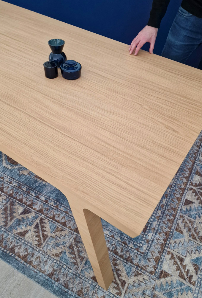 Houten Eettafel eiken bovenaanzicht