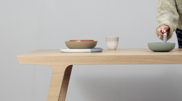 Moderne eiken houten tafel