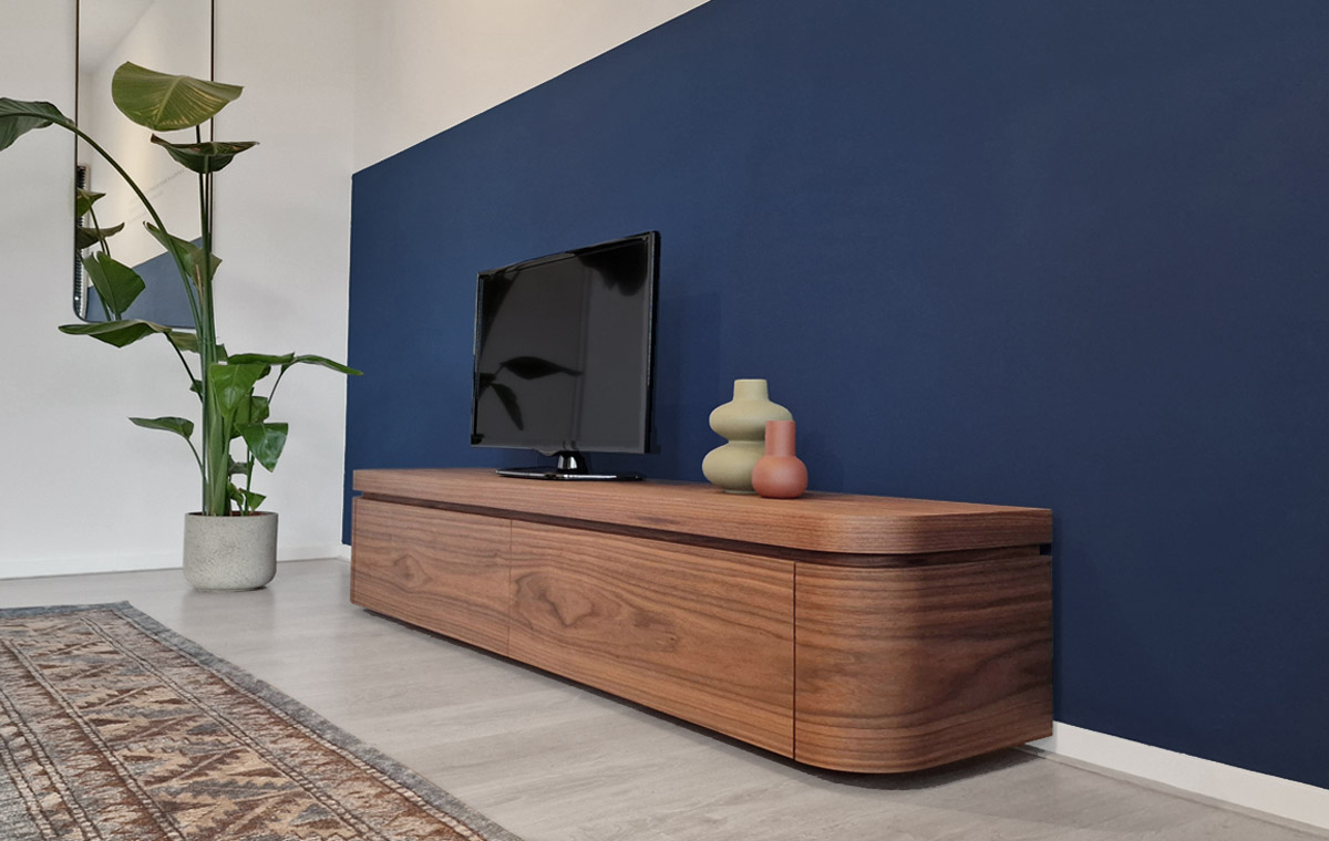 tv lowboard walnut Deco